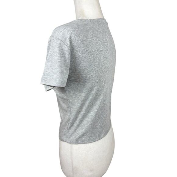 Disney Mickey Mouse T Shirt Womens Size S Gray Champions Graphic Cropped New - Picture 6 of 8